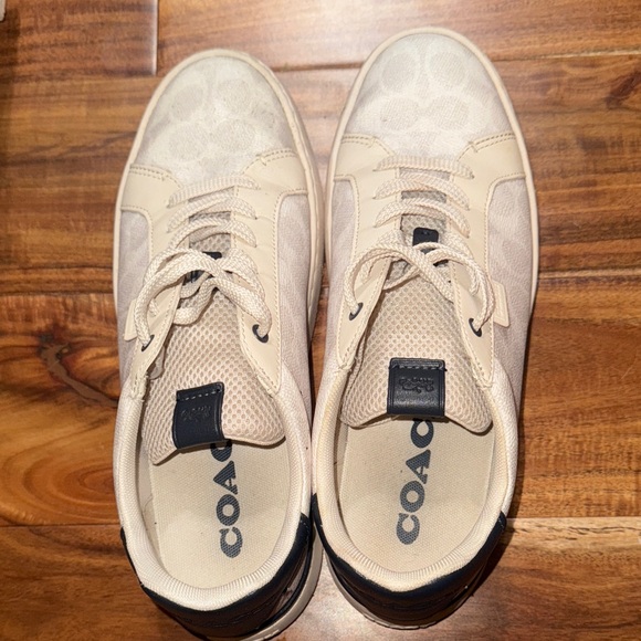 COACH Low-Top Monogram Logo Sneakers - Picture 4 of 5